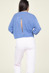 Dante 6 |  Soft openback alpaca sweater Ullysa | blue  | Picture 8
