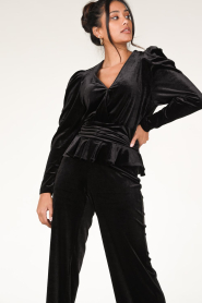 Dante 6 |  Stretch velvet top Smoke | black  | Picture 5