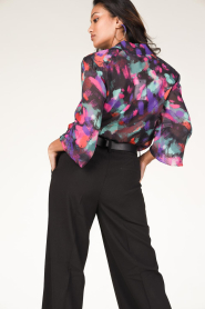 Dante 6 |  Transparant blouse with print Almira | multi  | Picture 8