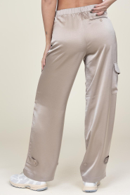 Dante 6 |  Satin cargo pants Harlow | taupe  | Picture 6