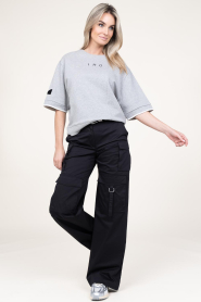 IRO |  Cotton twill cargo pants Abeline | black  | Picture 4