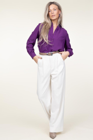 ba&sh |  Plissé blouse Monica | purple  | Picture 3