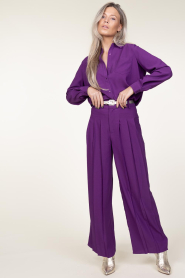 ba&sh |  Plissé trousers Miley | purple  | Picture 2