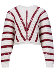 ba&sh |  Openwork cotton sweater Gardy | natural