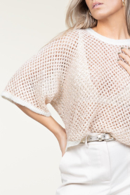 ba&sh |  Openwork top with lurex Nate | natural  | Picture 7