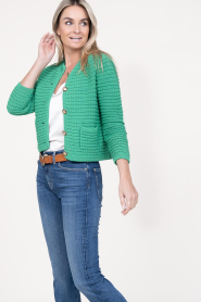 ba&sh |  Tricot cardigan Gaspard | green  | Picture 4