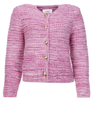 ba&sh |  Melange tricot cardigan Guspa | pink  | Picture 1