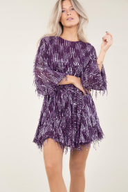 Ibana :  Dress with sequins Frosty | purple - img5