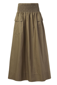 Mes Demoiselles |  Cotton cargo skirt Pelambre | green  | Picture 1