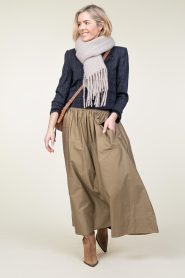 Mes Demoiselles |  Cotton cargo skirt Pelambre | green  | Picture 2