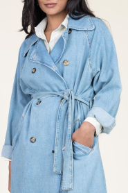 Mango Man jas met wol marineblauw | wehkamp