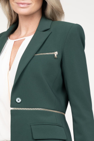 Patrizia Pepe |  Double option blazer with zipper Sofia | green  | Picture 9