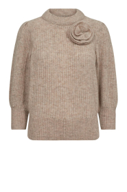 Copenhagen Muse |  Soft woolen sweater Ibra | beige  | Picture 1