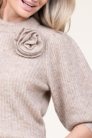 Copenhagen Muse |  Soft woolen sweater Ibra | beige  | Picture 8