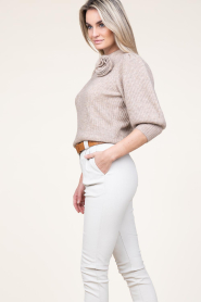 Copenhagen Muse |  Soft woolen sweater Ibra | beige  | Picture 6