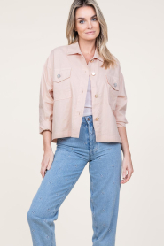 Kocca | Katoenen blouse Hambra | roze  | Afbeelding 4