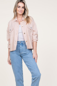 Kocca |  Cotton blouse Hambra | pink  | Picture 2