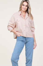 Kocca | Katoenen blouse Hambra | roze  | Afbeelding 6