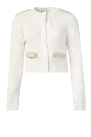 Twinset |  Cotton knitted cardigan Lola | natural  | Picture 1