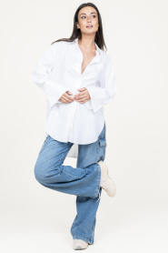 Twinset |  Blouse with removable cuffs Ella | white  | Picture 3