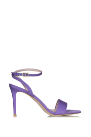 Twinset |  Leather heeled sandals Grazia | purple  | Picture 1