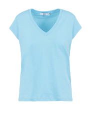 CC Heart |  T-shirt with V-neck Vera | blue