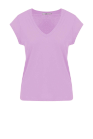  T-shirt with V-neck Vera | purple