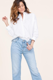 CC Heart |  Crispy cotton blouse Harper | white  | Picture 7