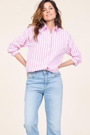 CC Heart |  Crispy cotton blouse Harper | pink  | Picture 2