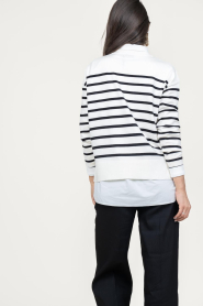 CC Heart |  Soft striped sweater Collins | black white  | Picture 8