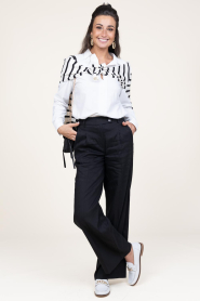 CC Heart |  Soft striped sweater Collins | black white  | Picture 4
