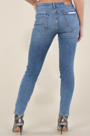 7 For All Mankind : Mid waist skinny jeans Roxanne | blauw - img7