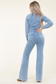 7 For All Mankind :  Stretch denim jumpsuit Luxe | blue - img6