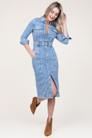 7 For All Mankind |  Stretch denim dress Luxe | blue  | Picture 2