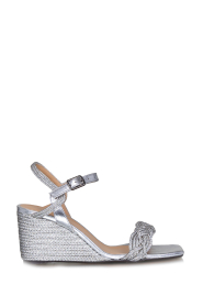 Castaner |  Leather wedges Brielle | silver  | Picture 1