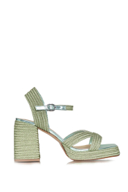 Castaner |  Metallic leather sandals Valle | green  | Picture 1