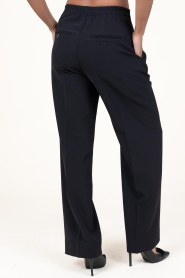 Second Female | Bandplooi pantalon Fique | zwart  | Afbeelding 6