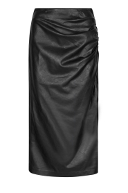 Second Female |  Faux leather stretch skirt Seema | black  | Picture 1