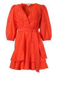 Suncoo |  Embroidery dress Cliff | orange  | Picture 1