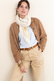 Moment Amsterdam |  Scarf with print Marakesch | yellow  | Picture 2