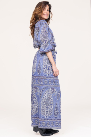 Antik Batik |  Cotton paisley print top Tajar | blue  | Picture 6