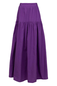 Antik Batik |  Poplin maxi skirt Pop | purple  | Picture 1