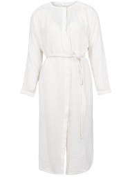 Louizon |  Cotton mousseline dress Nala | white  | Picture 1