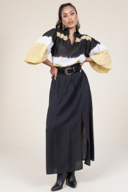 Dante 6 |  Modal blend maxi skirt Reverie | black  | Picture 3