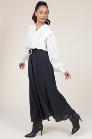 Dante 6 |  Modal blend maxi skirt Reverie | black  | Picture 7