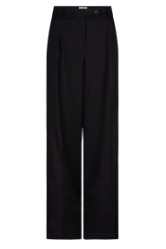 Dante 6 |   Trousers in linen blend Zach | black  | Picture 1