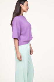 Dante 6 |  Soft alpaca blend sweater Hiaru | purple  | Picture 7