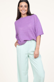 Dante 6 |  Soft alpaca blend sweater Hiaru | purple  | Picture 2