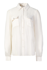 Liu Jo |  Transparant blouse with puffed sleeves Scopello | natural  | Picture 1