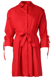 Liu Jo |  Poplin button through dress with pockets Valderice | red  | Picture 1